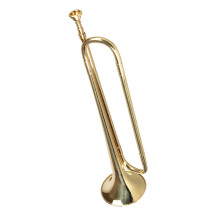 Professional Brass B-Flat Trumpet Bugle for Students and Beginners Gold Plated Playable Musical Instrument