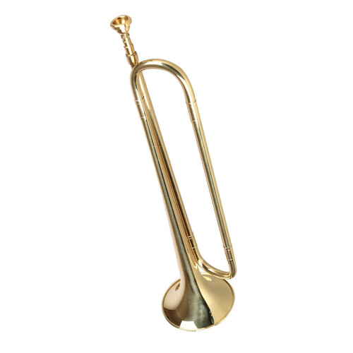 Professional Brass B-Flat Trumpet Bugle for Students and Beginners Gold Plated Playable Musical Instrument