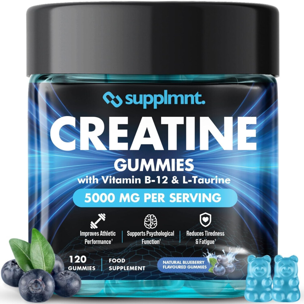Supplmnt. Supplmnt Creatine Gummies 5000Mg With B12 And L Taurine 120Ct