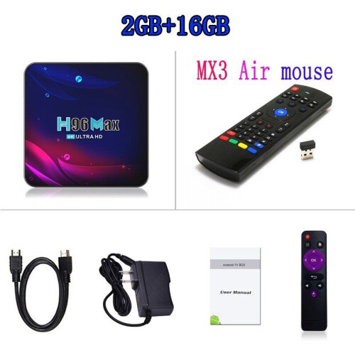 H96 Max V11 Smart TV Box Android 11 4Gb Ram Rockchip 3318 4K Google 3D Video Bt