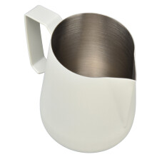 Jarra espumadora de leche gruesa 450 ml, blanca