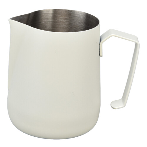 Jarra espumadora de leche gruesa 450 ml, blanca 1