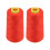 2 pezzi di filo per overlock, rosso, poliestere, 4,711,26 cm 2