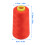 2 pezzi di filo per overlock, rosso, poliestere, 4,711,26 cm 5