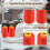 2 pezzi di filo per overlock, rosso, poliestere, 4,711,26 cm 11