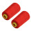 2 pezzi di filo per overlock, rosso, poliestere, 4,711,26 cm 16