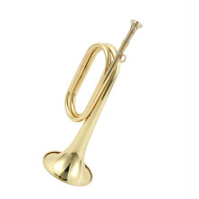 Bugle Charge Brass Horn Trumpet for Beginners - Western Wind Instrument for Students, Color 01, Lightweight Design