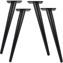 Pakkaukset 30 cm pitkät metalliset pöytäjalat moderniin huonekalupöytään