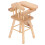 1:12 Silla alta de abedul para muñecas 9.8x5.4x4.5 cm 14