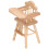 1:12 Silla alta de abedul para muñecas 9.8x5.4x4.5 cm 13