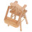 1:12 Silla alta de abedul para muñecas 9.8x5.4x4.5 cm 5