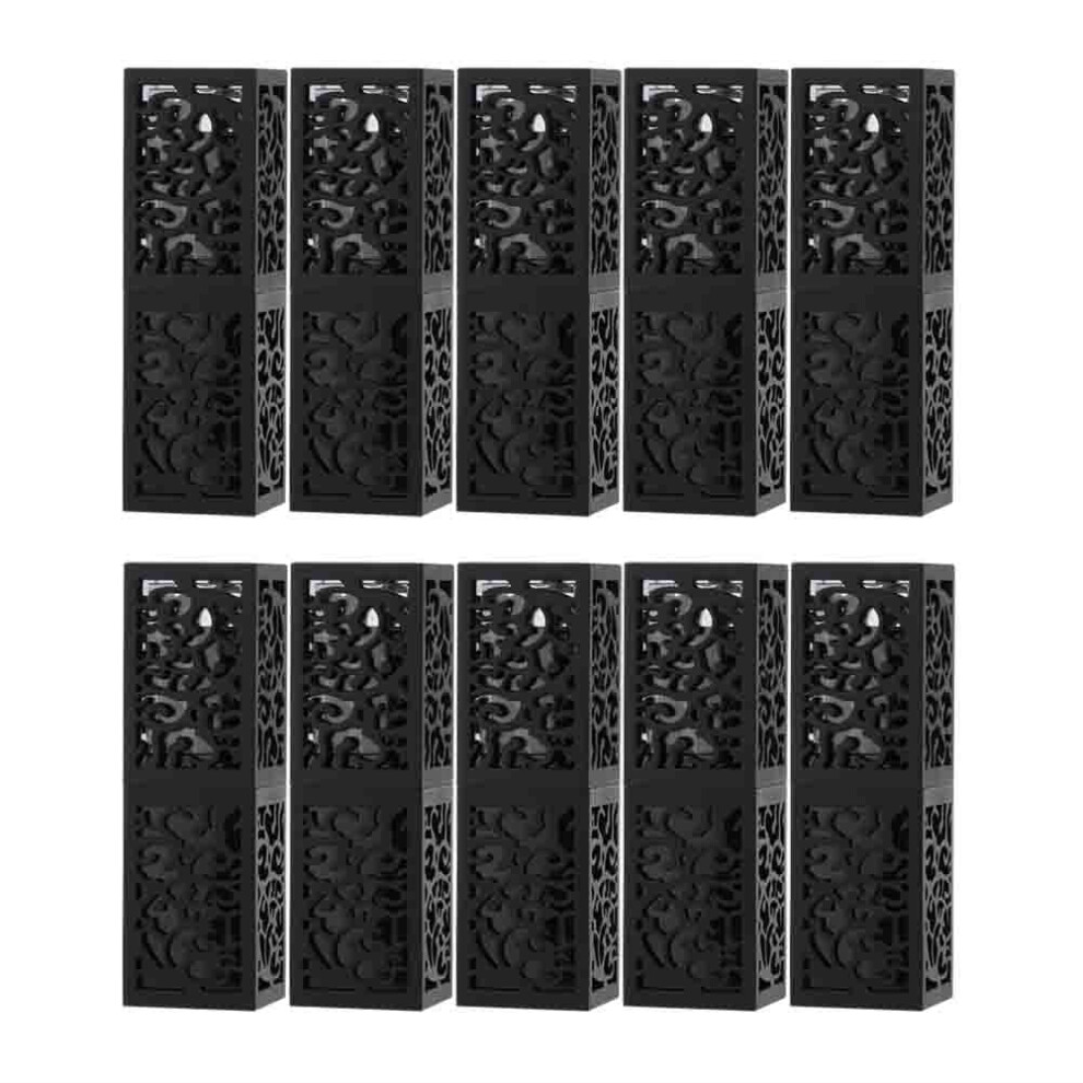 Black 10Pcs 12.1Mm Lipstick Tube Empty Diy Cosmetic Lip