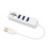 Hub USB 2.0 con slot per schede di memoria, bianco 9