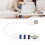 Hub USB 2.0 con slot per schede di memoria, bianco 15