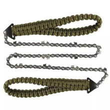 27 tuuman 11-hampainen taskuketjusaha paracord-kahvalla käsiketjusaha l