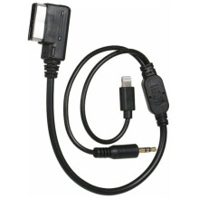 3,5 mm AUX-liitäntäsovitinkaapeli sopii Audi VW MDI AMI MMI iPad iPhone 5 6S:lle