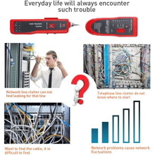 Jännitetesteri ja DetectorWire Tracker Finder Ethernet LAN Monitoiminen Toner Tracer Network