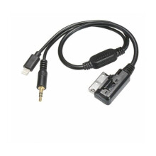 3,5 mm AUX-liitäntäsovitinkaapeli sopii Audi VW MDI AMI MMI iPad iPhone 5 6S:lle