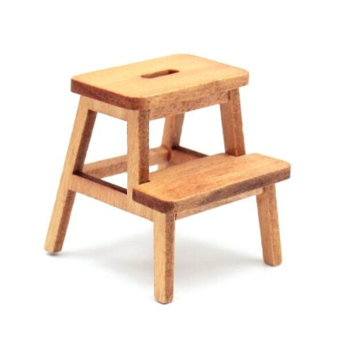 1/12 Step Stool Kitten Footstool Kaksikerroksinen istuintuoli