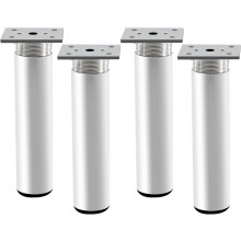 Osittain säädettävät huonekalujalat, metalliset pöydän jalat, korkeus 100 mm, alumiiniseos sängyn jalat
