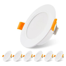 Sarja 6 ultralitteää upotettavaa LED-kohdevaloa 230V 5W, upotettava kattovalo, LED Proj
