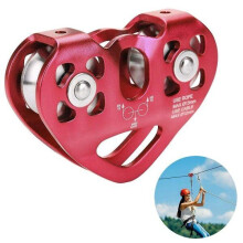 Tandem Speed Red Dual Pulley, kevyt alumiinirakenne