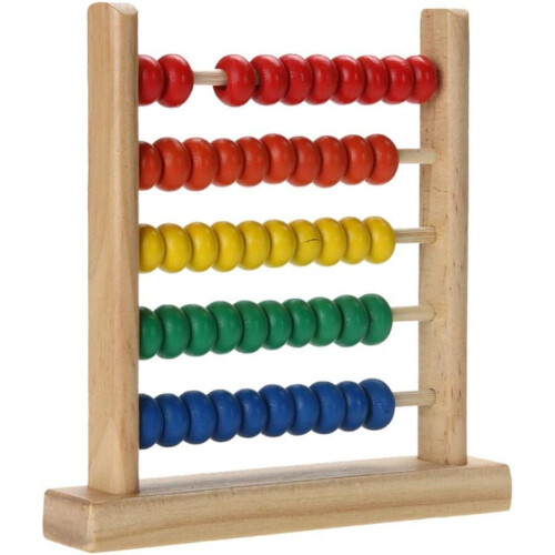 Abacus Klassinen puinen lelu Laskentahelmiä Math Opetuslelu