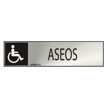 Teline akryylituotteille Normaluz Aseos discap. Ruostumaton teräs (5 x 20 cm)