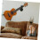 Versatile Guitar Wall Mount 2 Pack Iron Horizontal Rack for Guitars, Ukuleles, Violins, and Basses Display 2