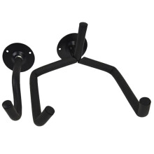 Versatile Guitar Wall Mount 2 Pack Iron Horizontal Rack for Guitars, Ukuleles, Violins, and Basses Display