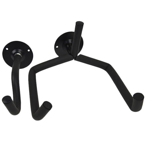 Versatile Guitar Wall Mount 2 Pack Iron Horizontal Rack for Guitars, Ukuleles, Violins, and Basses Display