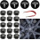Tesla Hubcap Kit, Wheel Center Cap Kit mallille Y, Model 3 1