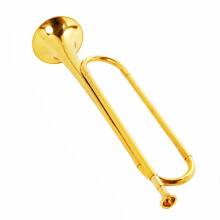 Juvenile Horn Youth Military Band Trumpet Drum Horn - Big C Key Yellow Horn for Students and Beginners