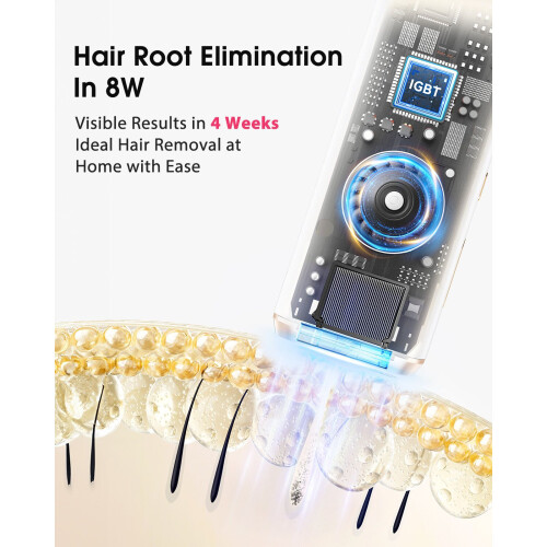 IPL Karvanpoistolaite Laser 999900 Flash Purple Epilator, UK Plug