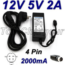 YLILLATURI * Virtalähdelaturi 12V 5V 2A 4-nastainen multi-te