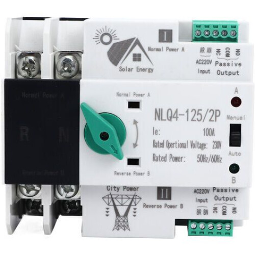 Autojääkaappi 230 V AC 100 A Automaattinen Quick Change Dual Power