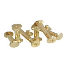 M5X 5-50MM Leather Bag Belt Photo Scrapbook Binding Screws Copper Plating Rivets Bolts 20PCS Size 5MM