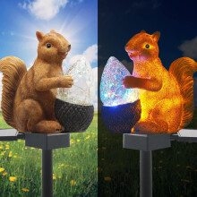 Päivitetyt aurinkopuutarhavalot ulkosisustukseen, aurinkooravalamput, värikäs LED, IP65