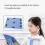 Students Writing Sitting Posture Corrector for Kids - Anti-Myopia Tool in Blue, Vision Correcting Ergonomic Design 3