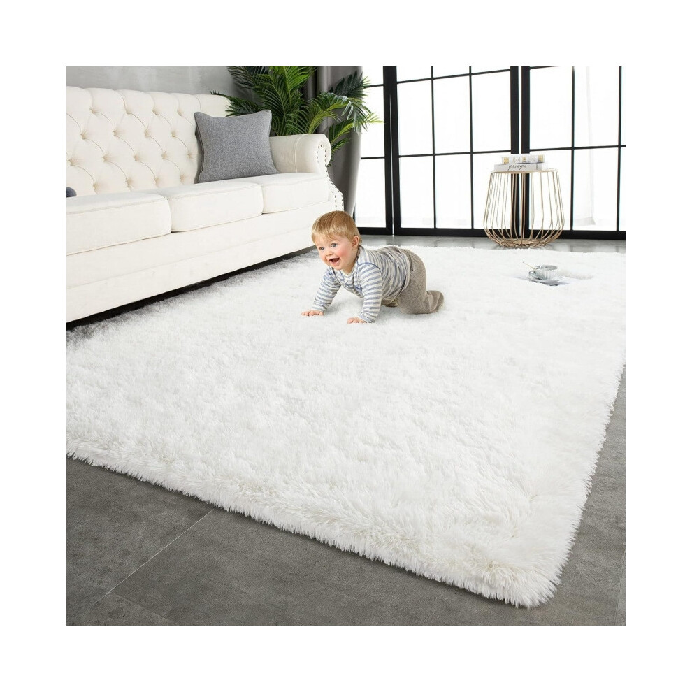 (Silk and wool - 2, 120*200cm) Tie-dyed silk and wool living room carpet, plush bedroom bedside, home sofa blanket, floor mat