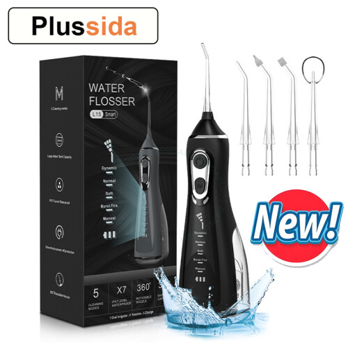 UUSI Oral Irrigator Tooth Scaler 5-nopeuksinen, musta 2