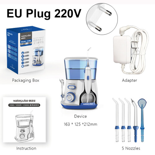 O rrigator Kannettava Dental Water Flosser, EU Plug 220V