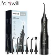 Fairywill Kannettava Dental Water Flosser suullinen, MUSTA