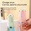 Flossers Oral Irrigator USB ladattava, vihreä 4 päätä 4