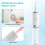 Smart Electric Oral Irrigator Water Flosser, musta 4
