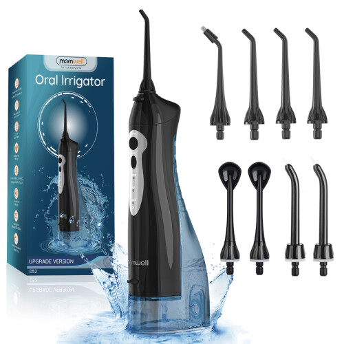 Water Flosser hammastikku, 8 Jet, musta setti 2
