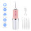 Oral Irrigator ble USB ladattava hammashoito, vaaleanpunainen 1