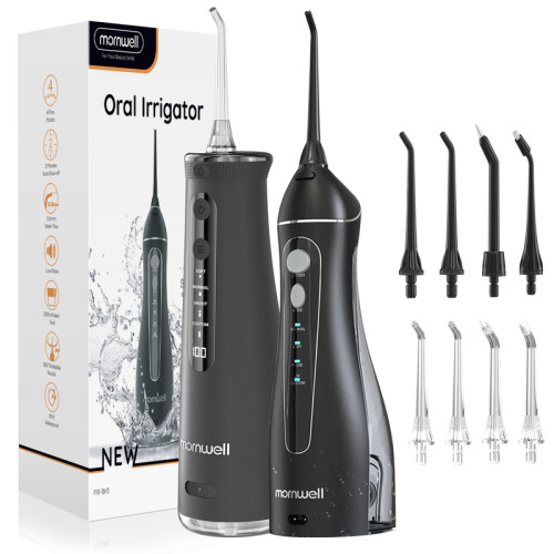 Water Flosser, 200 ml 270 ml säiliö, musta setti
