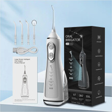 Oral Irrigator Tooth Scaler 5-vaihteinen säätö, VALKOINEN