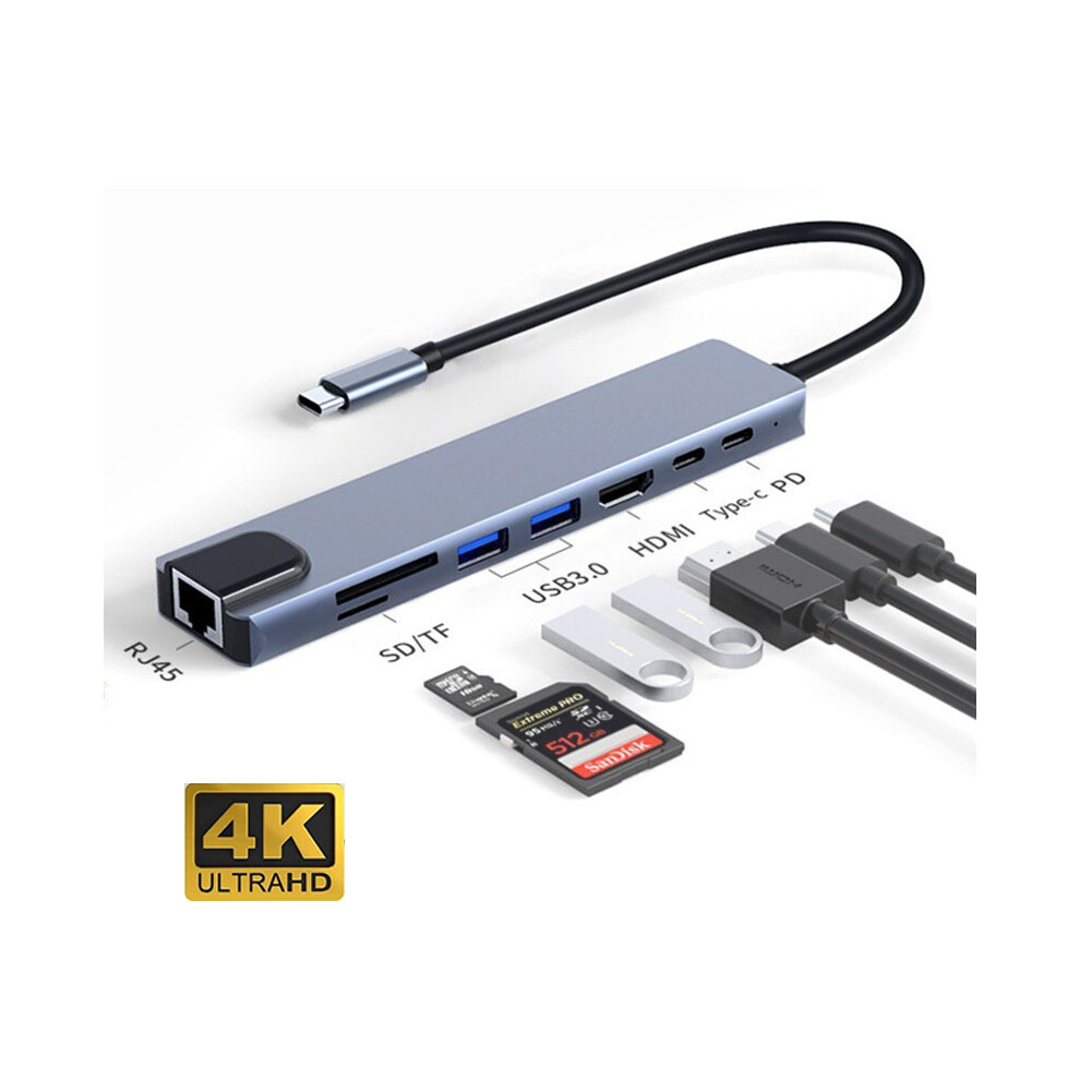 Telakointiasema KUTOU USB C 8 In 1 Hub Type C,,8 in 1 Hub